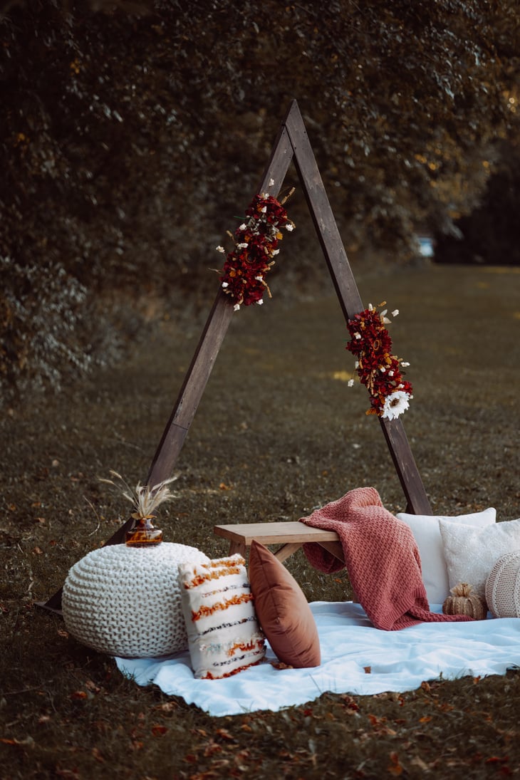 Little Boho Picnic Set Up